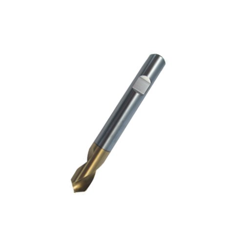 NC Anbohrer HSS Co 90 Grad TIN beschichtet mit Weldonschaft 8,00 mm
