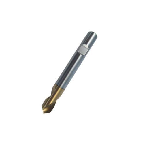 NC Anbohrer HSS Co 90 Grad TIN beschichtet mit Weldonschaft 20,00 mm