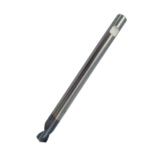 NC-Anbohrer HSS-Co 120 Grad TICN-beschichtet mit Weldonschaft 6,0 mm 140/20 lang