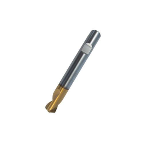 NC-Anbohrer HSS-Co 120 Grad TIN-beschichtet mit Weldonschaft 6,0 mm 140/20 lang