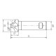 Viertelrund Profilfräser HSS Co5 DIN 6518 B 12,5 mm