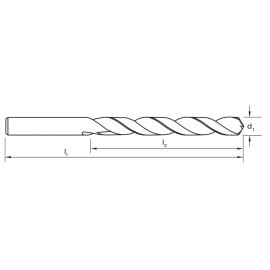 Spiralbohrer DIN 338 HSCO TIALN - für normale Werkstoffe bis 850 N/mm2