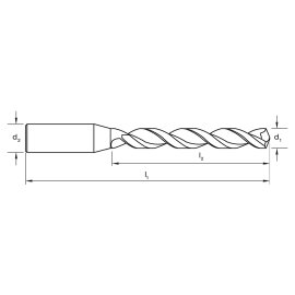 Spiralbohrer DIN 338 SPM TIALN - für Werkstoffe bis 1500 N/mm2