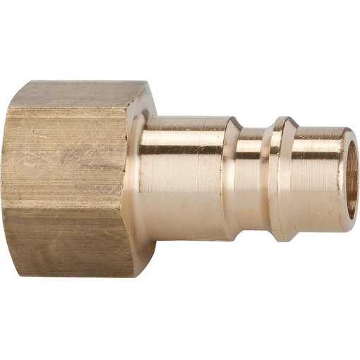 Stecknippel für Kupplung NW 7,2 - 7,8 Messing blank 1/2 Zoll Innengewinde