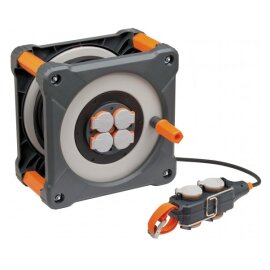 Kunststoff-Kabeltrommel, mit Powerblock, für die Baustelle 50+5m 9211550100 Brennenstuhl