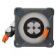 Kunststoff-Kabeltrommel, mit Powerblock, für die Baustelle 50+5m 9211550100 Brennenstuhl