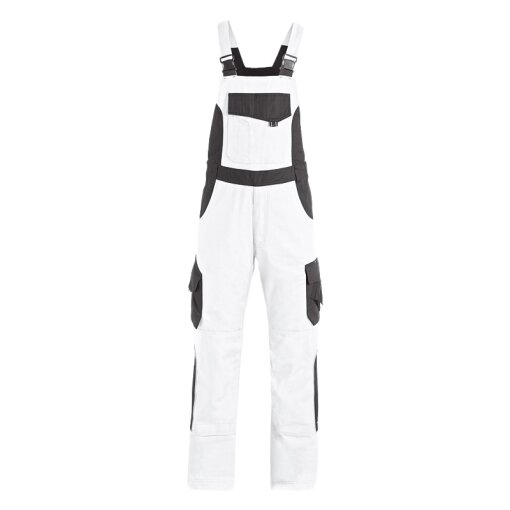 Latzhose Eckhard FHB 130630 weiß-anthrazit (1012) Gr.46