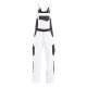 Latzhose Eckhard FHB 130630 weiß-anthrazit (1012) Gr.72