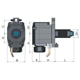 Radial Bohr-Und Fräskopf Spannzangenaufnahme DIN 6499 mit Fixierklotz D40-ER32 A