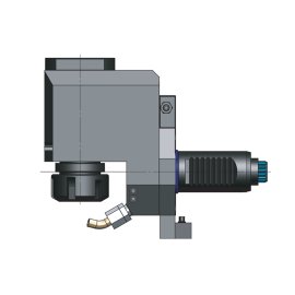 Radial Bohr-Und Fräskopf Spannzangenaufnahme-Versetzt DIN 6499 mit Fixierklotz