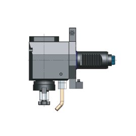 Radial Fräskopf Fräsdornaufnahme DIN 6357 mit Fixierklotz D40-d16 A