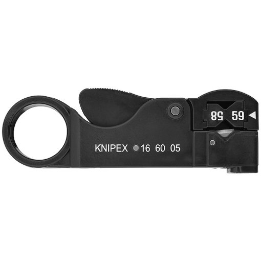 KNIPEX® Abisolierwerkzeug für Koaxialkabel 105 mm 16 60 05 SB