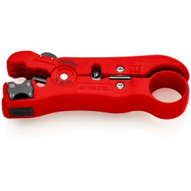 KNIPEX® Abisolierwerkzeug Koaxial- und Datenkabel 16 60 06 SB