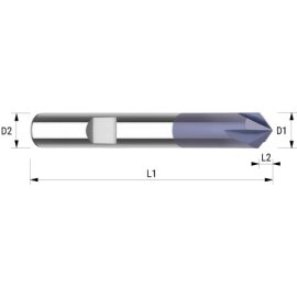 VHM-Entgrater UNI 90° TIALN