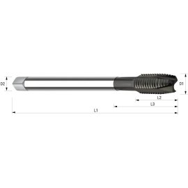 HSS-PM-Maschinengewindebohrer Durchgang ta-C