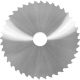 VHM-Kreissägeblatt grobe Verzahnung blank 80 mm Schneidenlänge 2,5 mm