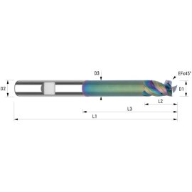 VHM-Schaftfräser HPC mit IK ta-C