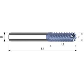 VHM-Schlichtfräser HSC Multicut extra lang ALTIN HA 10 mm Länge 75 mm