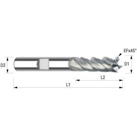 VHM-Schaftfräser HPC Fightmax 3xD lang VAROCON PLUS