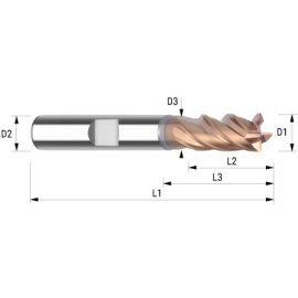 VHM-Schaftfräser HPC Fightmax INOX DUOCON