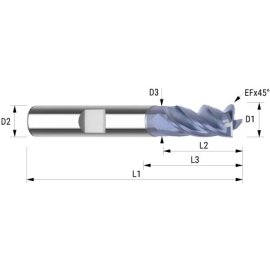 VHM-Schaftfräser HPC Flutemax VAROCON HB