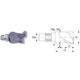 VHM-Schaftfräser INOSCREW TIALN SAV