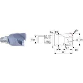 VHM-Stirntorusfräser INOSCREW ALTIN SAV