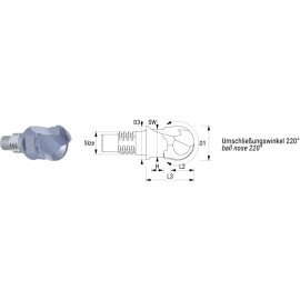 VHM-Kugelkopffräser INOSCREW ALTIN SAV