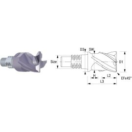 VHM-Schaftfräser Starmax INOSCREW TIALN SAV