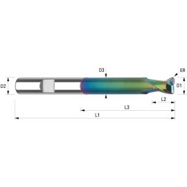 VHM-Torusfräser HSC lang ta-C HA 10 mm Eckenradius 0,3 mm
