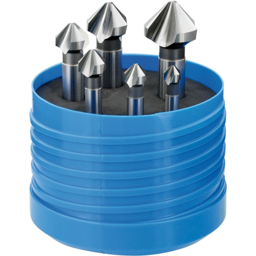 Kegel- und Entgratsenker-Satz 90° DIN 335 C HSS FORUM 6,3-20,5 (6-teilig)