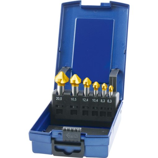 Kegel- und Entgratsenker-Satz 90° DIN 335 C HSS TiN FORUM