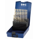 Spiralbohrer-Satz HSS-E Co8 M42 HARDOX 24-teilig in ABS-Box 1,0-10,5 x 0,5 mm