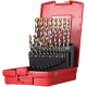 Spiralbohrer-Satz A002 HSS DIN 338 N TiN-Tip DORMER