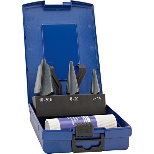 Präzisions-Blechschälbohrer-Satz HSS dampfbeschichtet FORUM 3-30,5 mm