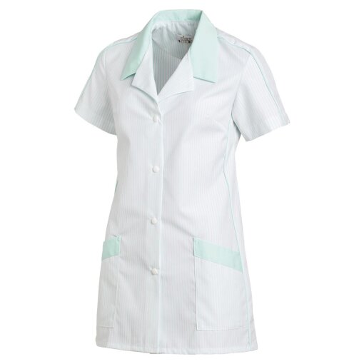 Kasack Damen Kurzarm Leiber 08/559 weiß / mint Gr.42