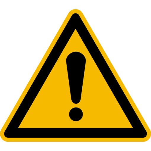 Warnschild W001 - ASR A1.3 (DIN EN ISO 7010) Folie 100 mm 3056/61