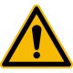 Warnschild W001 - ASR A1.3 (DIN EN ISO 7010) Folie 100 mm 3056/61