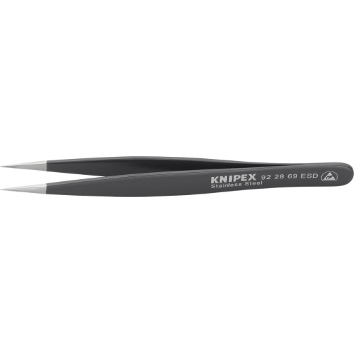 ESD-Präzisions-Pinzette Nr. 92 28 69 Schwarz 130 mm