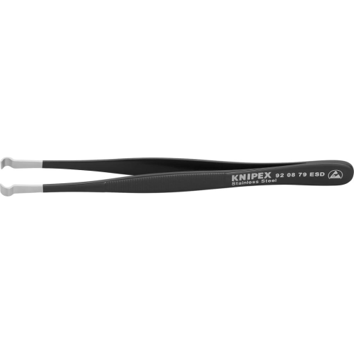 ESD-Präzisions-Pinzette Nr. 92 08 79 schwarz 120 mm