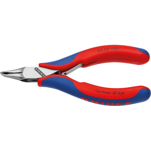 Elektronik-Vornschneider spiegelpoliert Mini-Schneide mit kleiner Facette, kopf 65° gewinkelt 120 mm