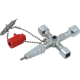Schaltschrank-Schlüssel Profi Key 820-M-03 S+B 89 x 62 mm