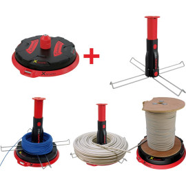 Kabeltrommel- Auf und -Abroller-Set XB 300 +...