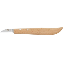 Entgrat-/Kerbschnitzmesser mit Holzheft 140 mm Fortis