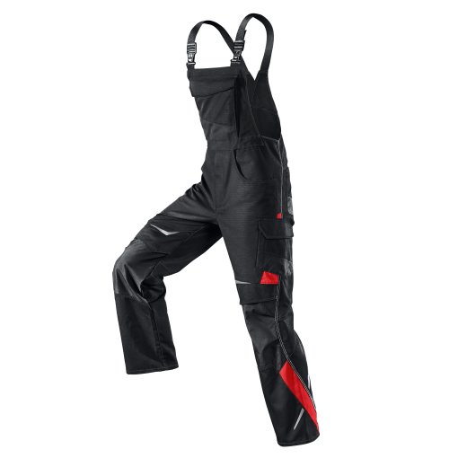Kübler Latzhose PULSSCHLAG 3324 schwarz/mittelrot Gr. 64