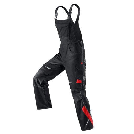 Kübler Latzhose PULSSCHLAG 3324 schwarz/mittelrot Gr. 26