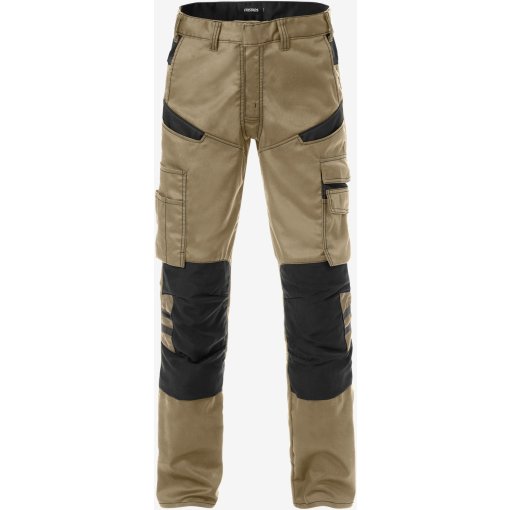 Arbeitshose 2555 STFP FRISTADS Khaki/Schwarz Gr. D116