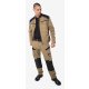 Arbeitshose 2555 STFP FRISTADS Khaki/Schwarz Gr. D116