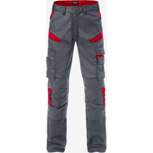 Arbeitshose 2555 STFP FRISTADS Grau/Rot Gr. D120