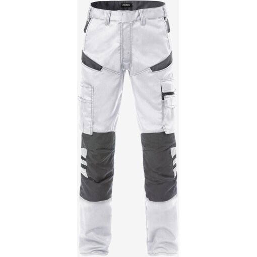 Arbeitshose 2555 STFP FRISTADS Weiß/Grau Gr. C54